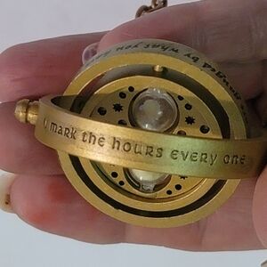 HARRY POTTER Plastic Bronze Color Mark The Hours Hour Glass Necklace